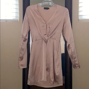 Light blush Silky pink dress